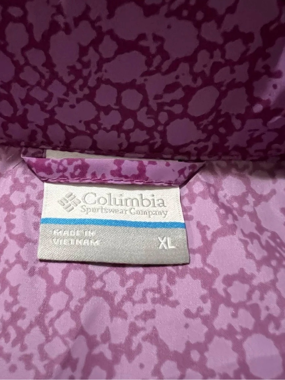 Columbia Women's Purple Floral-Pattern Ski Jacket - Picture 3 of 4